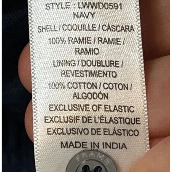 Frame Chic Luxury Mini Dress 16 Blue Neutral Modern Sexy Preppy Old Money Edgy - Picture 15 of 16